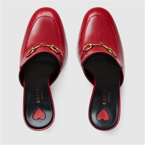 gucci princetown heeled mule|gucci princetown mules women.